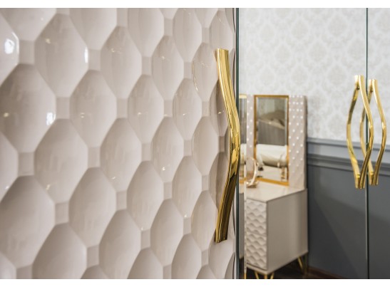 Тумба LARA, бежевый глянец в Набережных Челнах