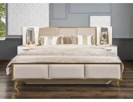 Кровать LARA 180X200см, белый глянец 