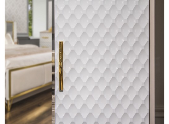 Шкаф LARA 5-дверный, белый глянец в Набережных Челнах