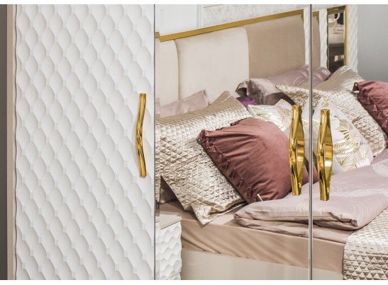 Шкаф LARA 5-дверный, белый глянец в Набережных Челнах