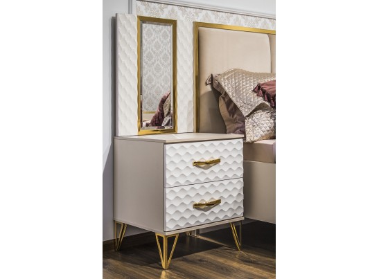 Зеркало LARA для прикроватной тумбы, белый глянец в Набережных Челнах