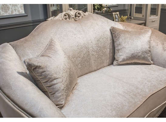 Диван Мокко 2х местный, бежевый без раскладного механизма в Набережных Челнах