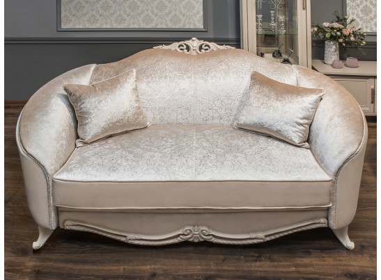 Диван Мокко 2х местный, бежевый без раскладного механизма в Набережных Челнах