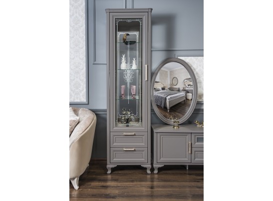 Витрина 1-ств МОККО, серый камень в Набережных Челнах