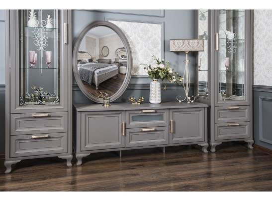 Витрина 1-ств МОККО, серый камень в Набережных Челнах