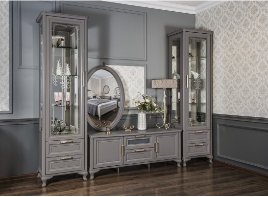 Витрина 1-ств МОККО, серый камень в Набережных Челнах