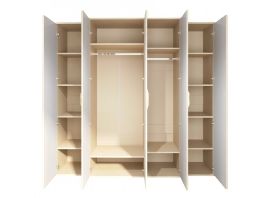 Шкаф 5-ти дверный ЗАМИРА, бежевый в Набережных Челнах