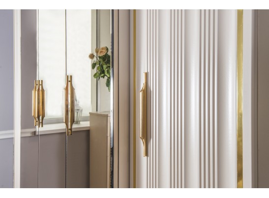 Шкаф 5-ти дверный ЗАМИРА, бежевый в Набережных Челнах