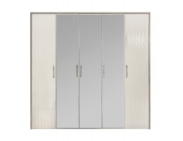 Шкаф GRAVITA 5-х ств зеркалами, Белый глянец Шкаф GRAVITA 5-х ств зеркалами, Белый глянец