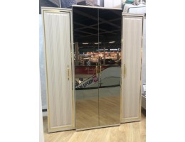 Шкаф 4-х дверный ЗАМИРА, бежевый