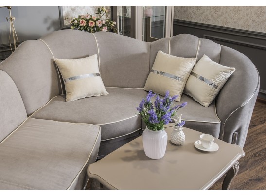 Диван GRAVITA угловой 2-У-1, серый серебро в Набережных Челнах