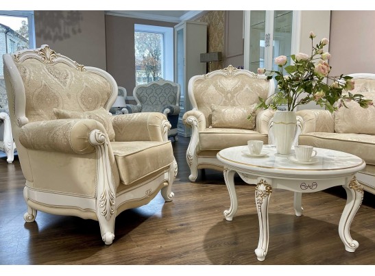 Кресло Натали, белый глянец в Набережных Челнах