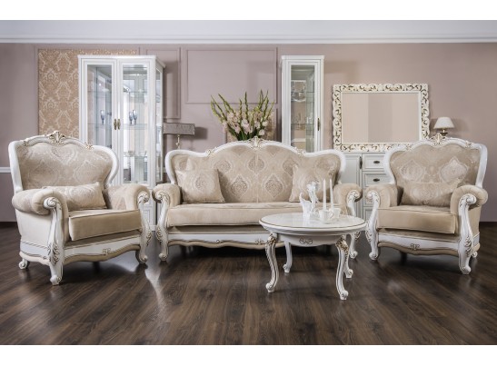 Диван Натали, белый глянец в Набережных Челнах