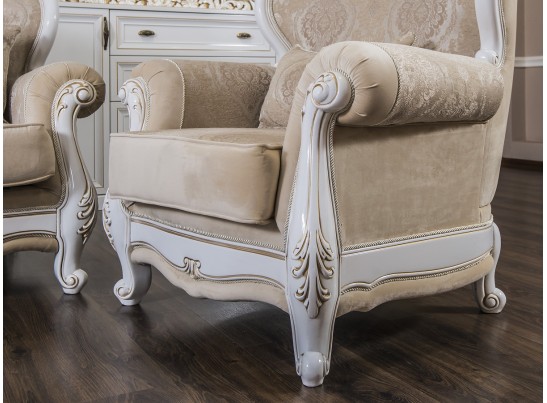 Комплект мягкой мебели Натали, белый глянец в Набережных Челнах