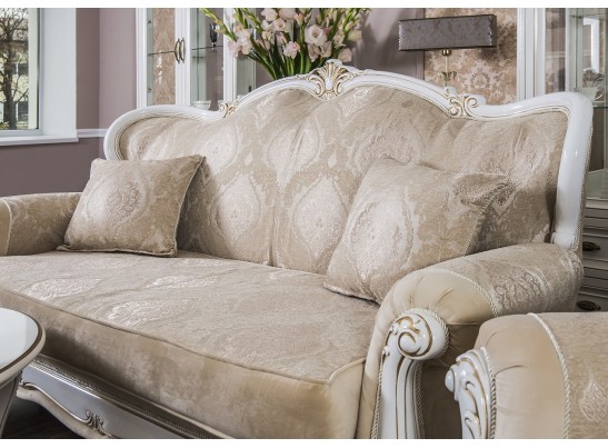 Комплект мягкой мебели Натали, белый глянец в Набережных Челнах