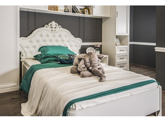 Кровать Мишель 120, белый матовый в Набережных Челнах