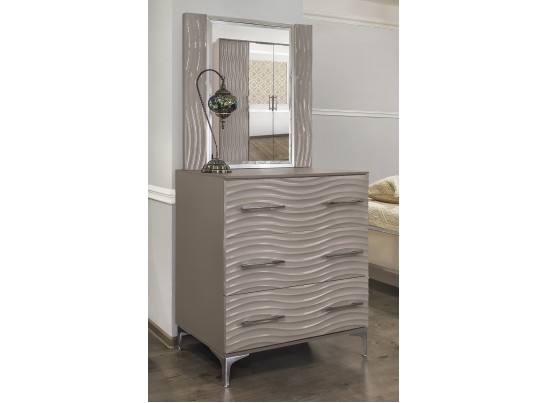 Зеркало Гравита, серый камень глянец в Набережных Челнах