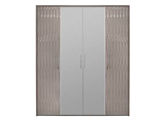 Шкаф 4-х ств. Гравита, серый камень глянец в Набережных Челнах