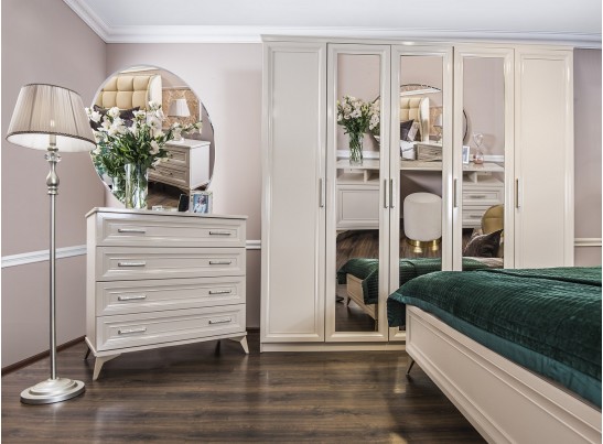 Комод НОННА, комод 4 ящика, мокко глянец в Набережных Челнах