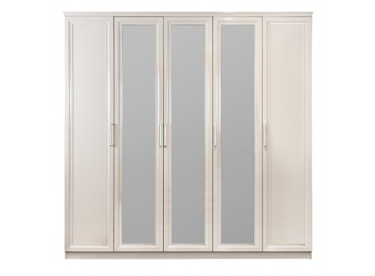 Шкаф 5-ти дверный НОННА, мокко глянец в Набережных Челнах