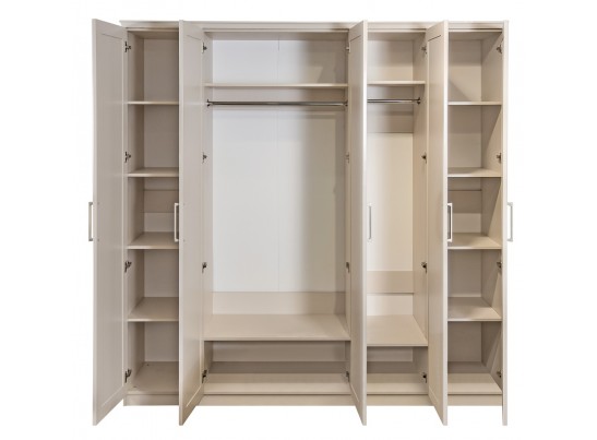 Шкаф 5-ти дверный НОННА, мокко глянец в Набережных Челнах