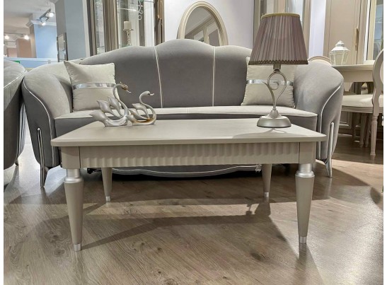 Столик прямоугольный Гравита, серый камень