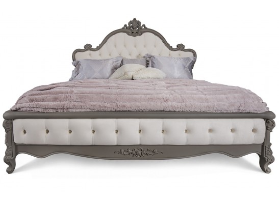 Кровать Мишель Лайт 180*200 серый камень