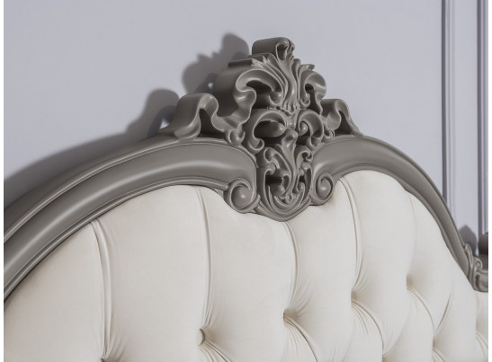 Кровать Мишель Лайт 180*200 серый камень