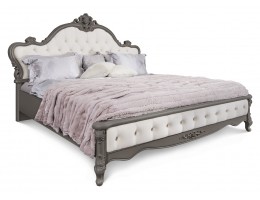 Кровать Мишель Лайт 180*200 серый камень