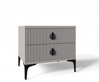 Тумба Стелла светло серый камень