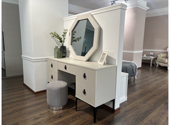 Туалетный столик Стелла светло серый камень