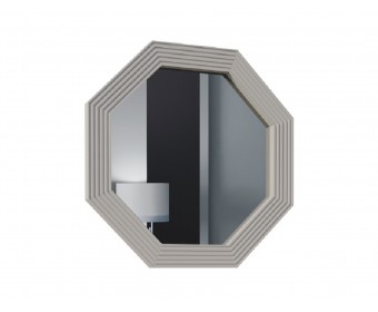 Зеркало Стелла светло серый камень