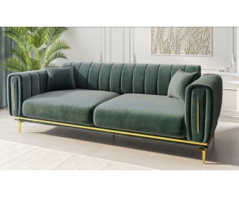 Комплект мягкой мебели Замира, оливковый 