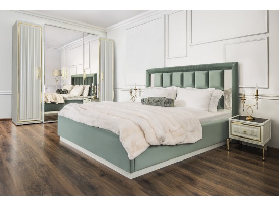 Кровать Замира 160x200 см оливковый в Набережных Челнах