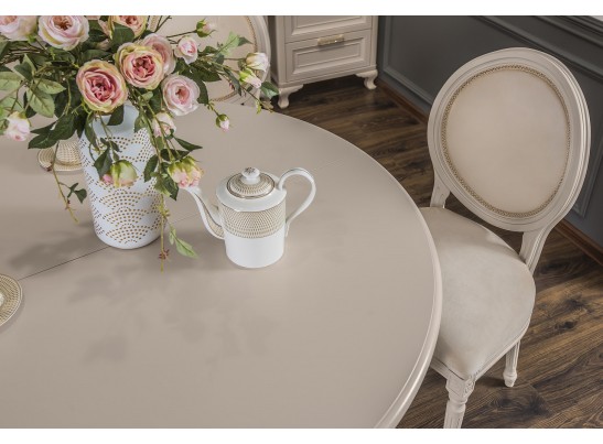 Стол Мокко круглый бежевый в Набережных Челнах