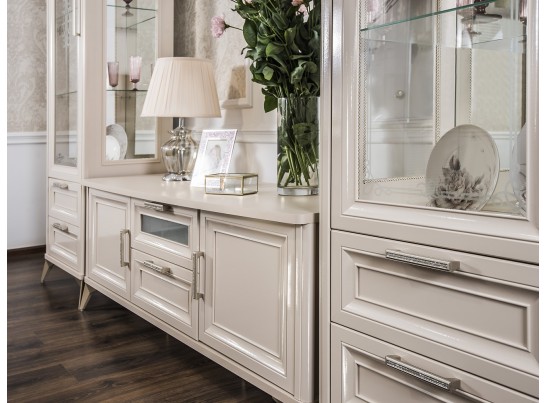 Тумба Нонна бежевый глянец в Набережных Челнах