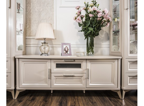 Гостиная Нонна 1+тв+1 бежевый глянец в Набережных Челнах