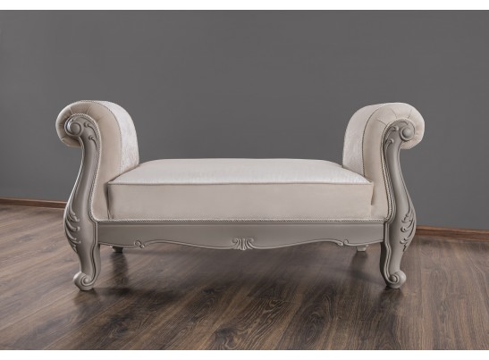 Оттоманка Мокко с двумя подлокотниками серый камень в Набережных Челнах