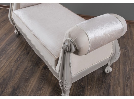 Оттоманка Мокко с двумя подлокотниками серый камень в Набережных Челнах