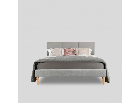 Кровать Milana 160х200 серый в Набережных Челнах