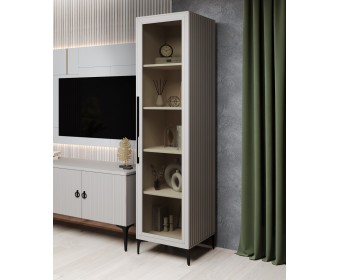 Гостиная Стелла 1+тв+2 светло серый камень