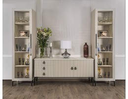 Гостиная Стелла 1+тв+1 светло серый камень