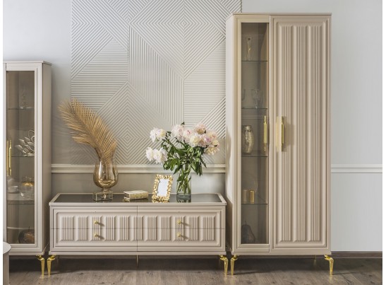 Гостиная Замира 2+тв+2 бежевый