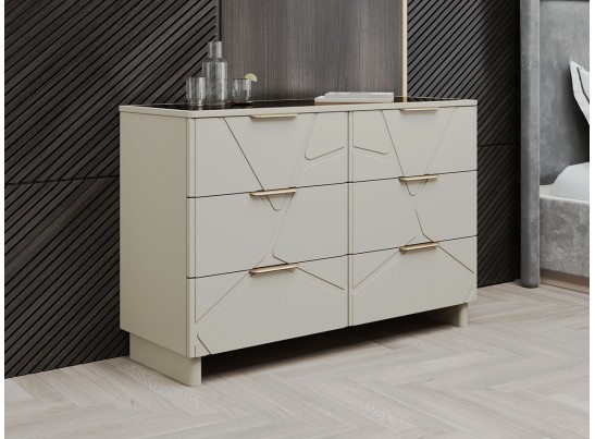 Спальня Лейла 4-ств светло серый камень