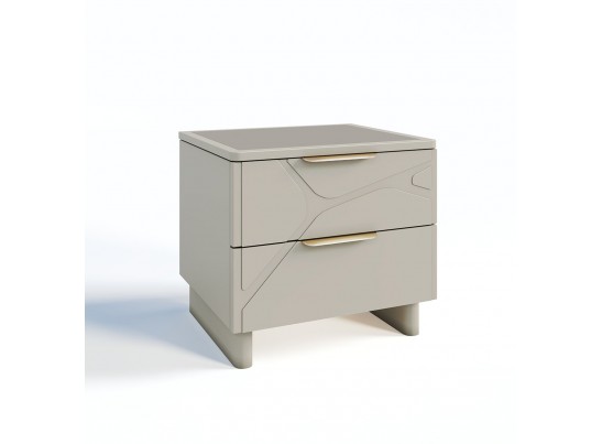 Тумба Лейла светло серый камень