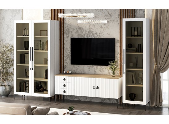 Витрина Стелла 2-ств белый