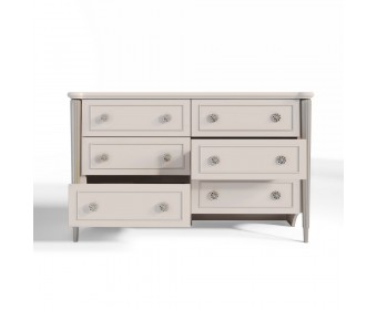 Комод Диана 6 ящиков бежевый