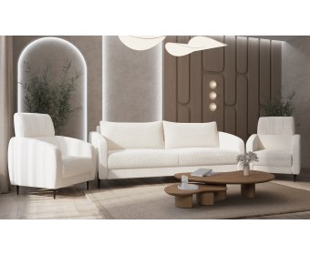 Комплект мягкой мебели Стелла белый