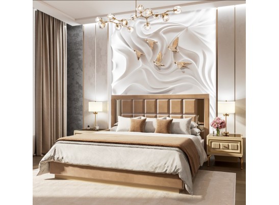 Кровать Замира 180x200 см бежевый