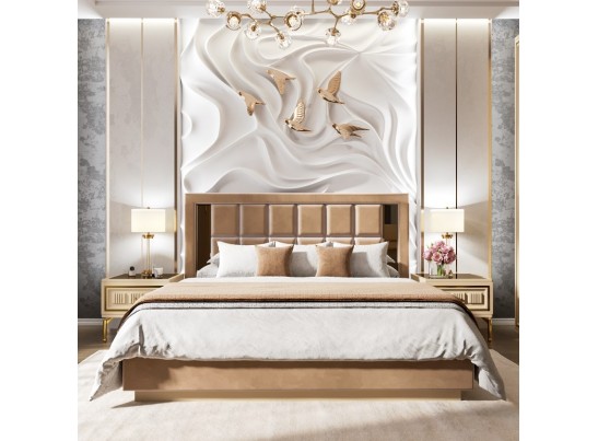 Кровать Замира 180x200 см бежевый